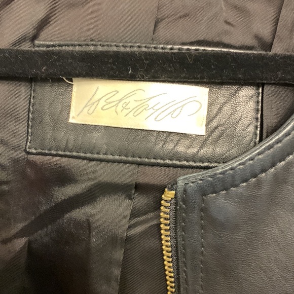 Lord and Taylor black genuine leather vest - Picture 5 of 5